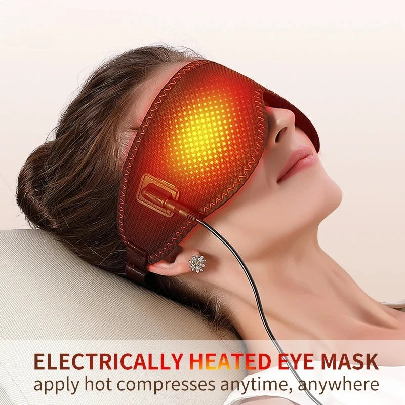 Warm Eye Mask glowing with soothing heat